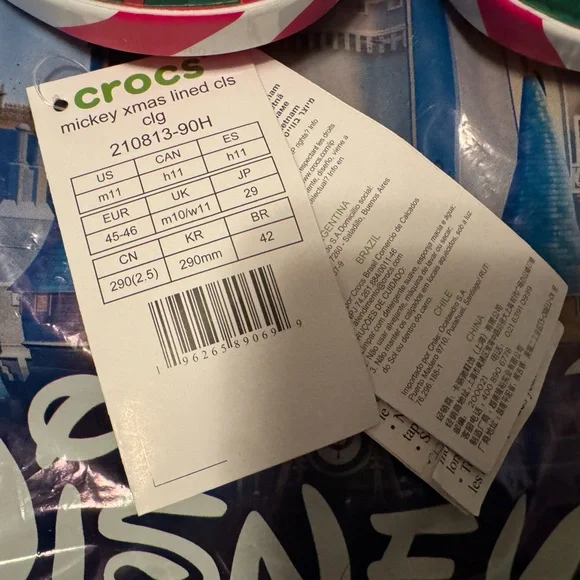 Mickey and Minnie Mouse Holiday Clogs for Adults by Crocs - Picture 4 of 5